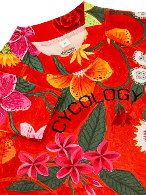 Aloha Red Women's Long Sleeve Base Layer - Cycology Clothing UK