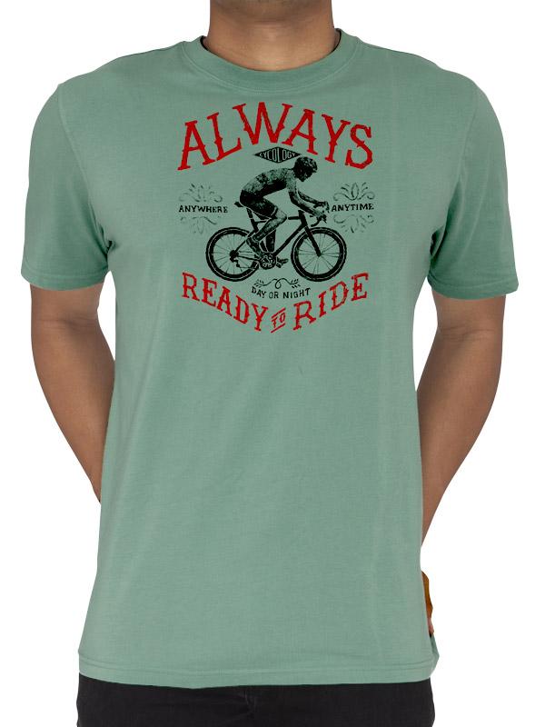 Always Ready to Ride T Shirt - Cycology Clothing UK