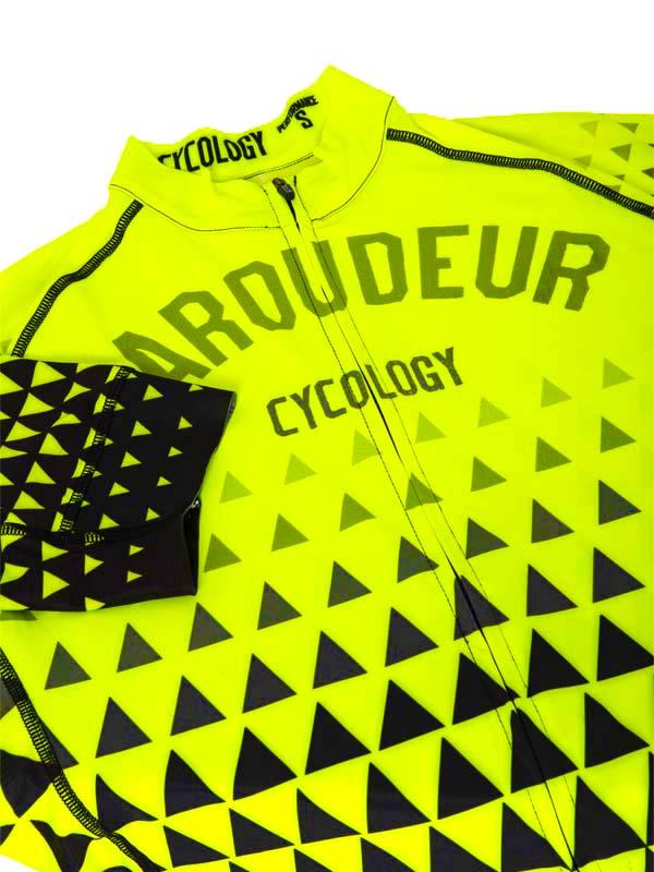 Baroudeur (Lime) Men's Cycling Jersey - Cycology Clothing UK