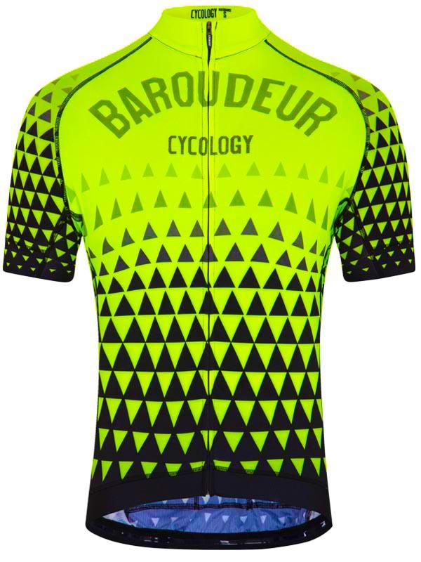 Baroudeur (Lime) Men's Cycling Jersey - Cycology Clothing UK