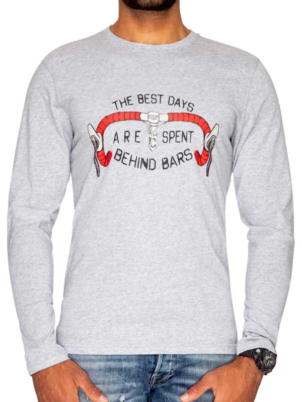 Best Days Behind Bars Long Sleeve T Shirt - Cycology Clothing UK