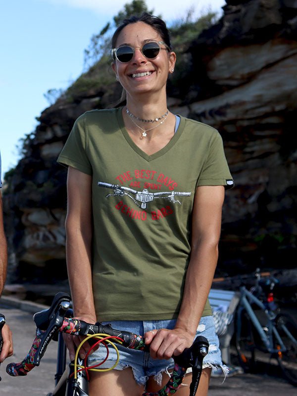 Best Days Behind Bars Women's MTB T Shirt - Cycology Clothing UK