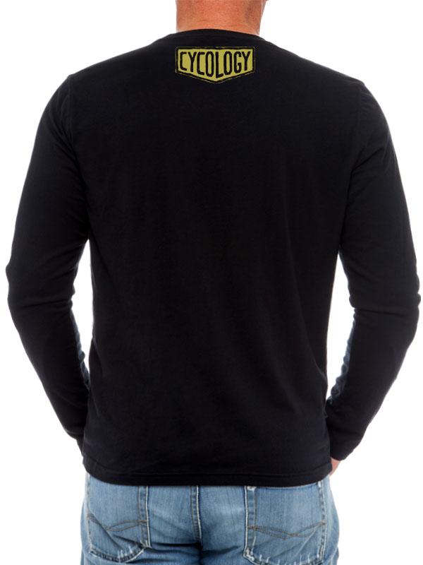 Bike Brain (Black) Long Sleeve T Shirt - Cycology Clothing UK