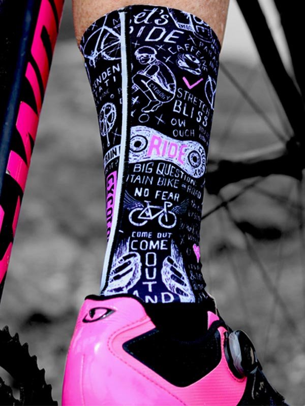 Bike Graffiti Aero Cycling Socks - Cycology Clothing UK