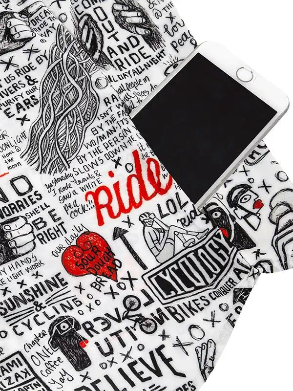 Bike Graffiti Gravel Shirt - Cycology Clothing UK