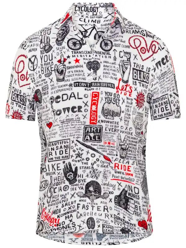 Bike Graffiti Gravel Shirt - Cycology Clothing UK