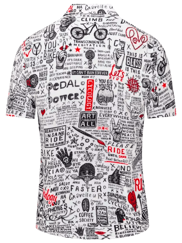 Bike Graffiti Gravel Shirt - Cycology Clothing UK