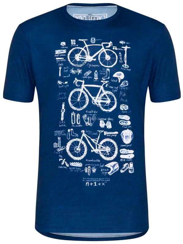 Bike Maths Technical T-Shirt - Cycology Clothing UK