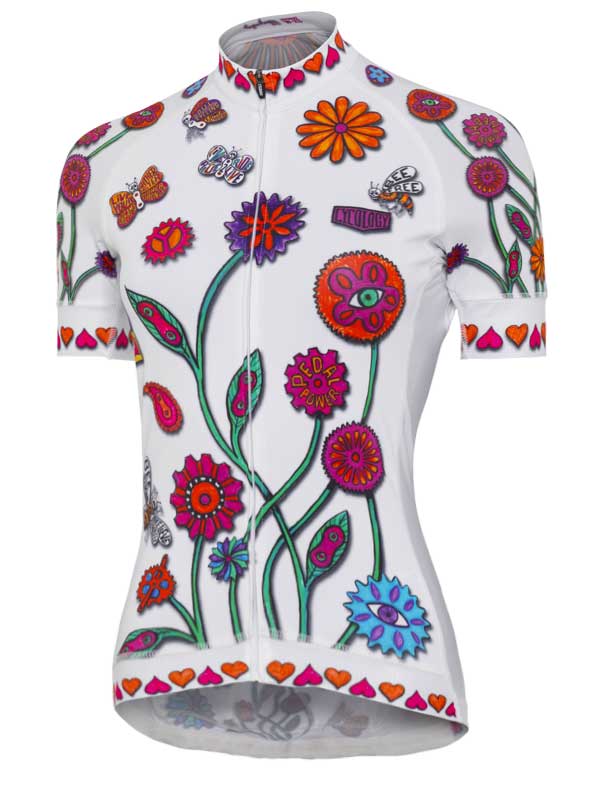 Boho White Women's Cycling Jersey - Cycology Clothing UK