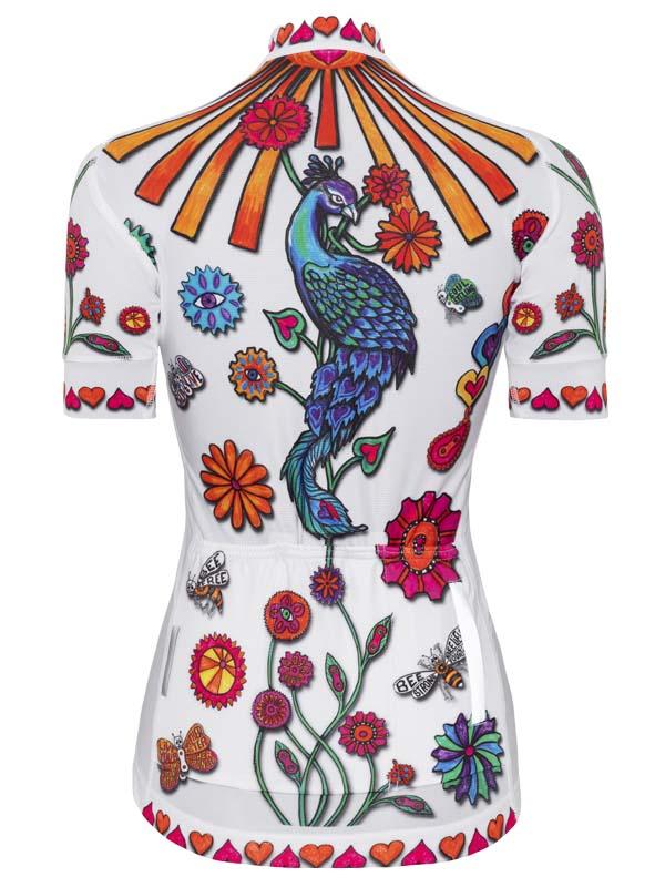 Boho White Women's Cycling Jersey - Cycology Clothing UK