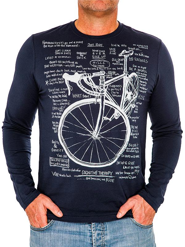 Cognitive Therapy (Navy) Long Sleeve T Shirt - Cycology Clothing UK