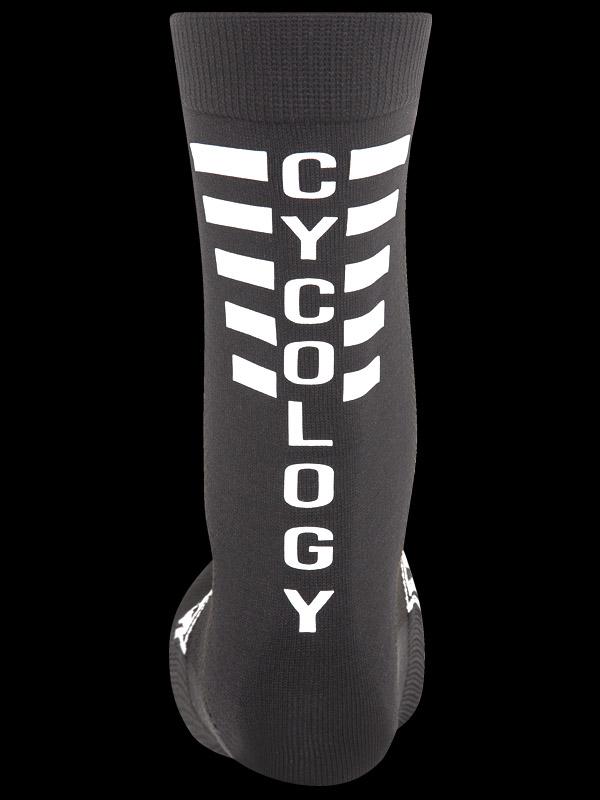 Cycology Black Reflective Logo Cycling Socks - Cycology Clothing UK