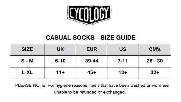 Cycology Casual Black Socks - Cycology Clothing UK
