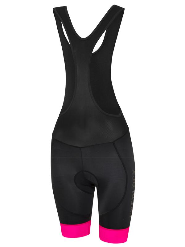 Cycology Women's (Black/Pink) Logo Bib Shorts - Cycology Clothing UK