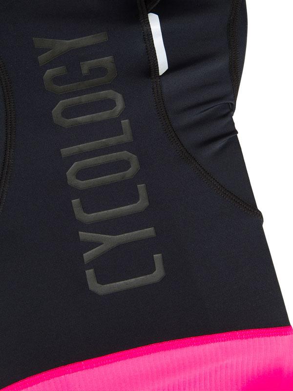 Cycology Women's (Black/Pink) Logo Bib Shorts - Cycology Clothing UK