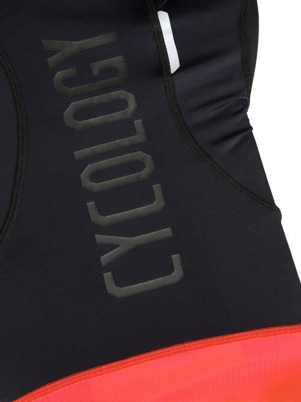 Cycology Women's (Black/Red) Logo Bib Shorts - Cycology Clothing UK