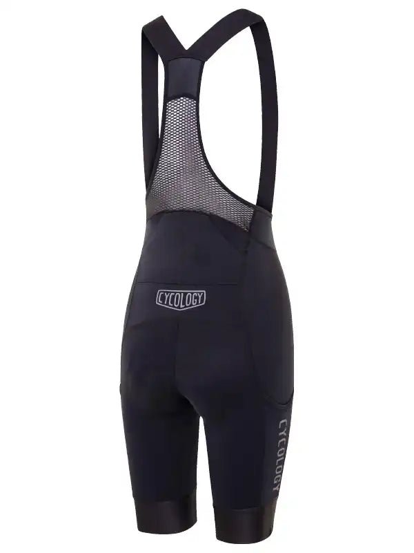 Cycology Women's Cargo Bib Shorts Black - Cycology Clothing UK