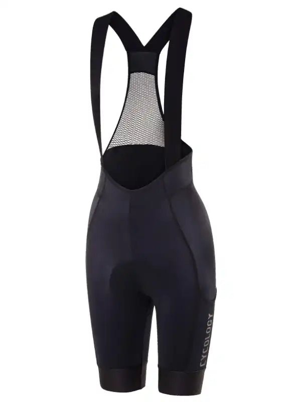 Women's Cargo Bib Shorts Black