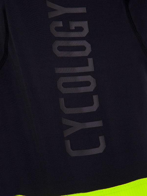 Cycology Womens Logo (Black/Lime) Bib Shorts - Cycology Clothing UK
