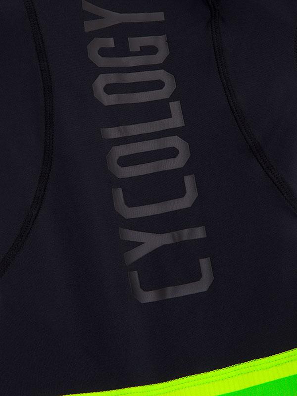 Cycology Womens Logo (Black/Multi) Bib Shorts - Cycology Clothing UK
