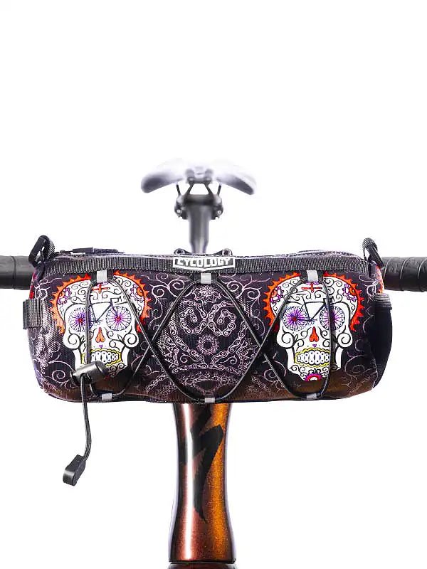 Day of the Living Black Handlebar Bag - Cycology Clothing UK