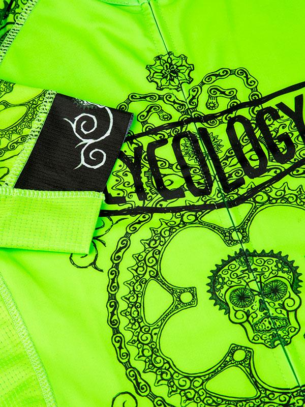 Day of the Living (Lime) Women's Jersey - Cycology Clothing UK