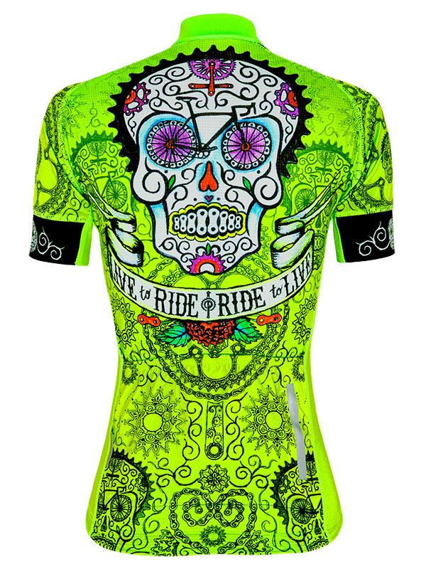 Day of the Living (Lime) Women's Jersey - Cycology Clothing UK