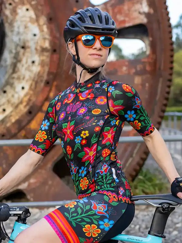 Frida Black Women's Reborn Jersey - Cycology Clothing UK