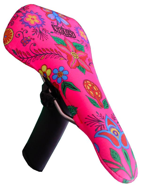 Frida (Pink) Bike Saddle Cover - Cycology Clothing UK