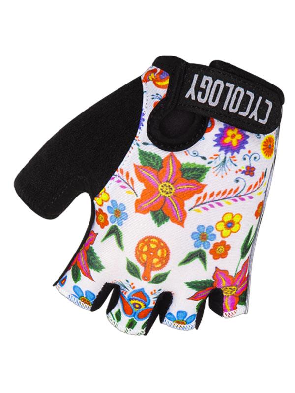 Frida (White) Cycling Gloves - Cycology Clothing UK