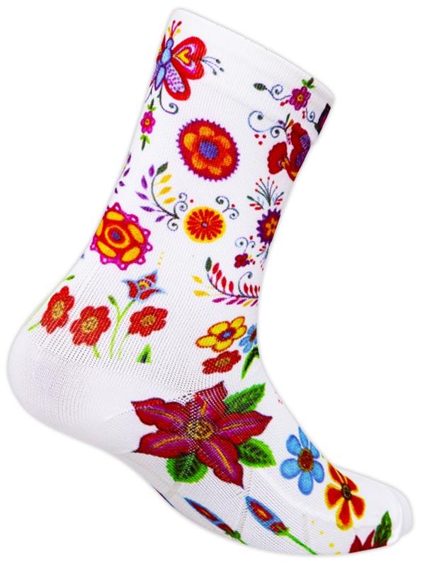 Frida (White) Cycling Socks - Cycology Clothing UK