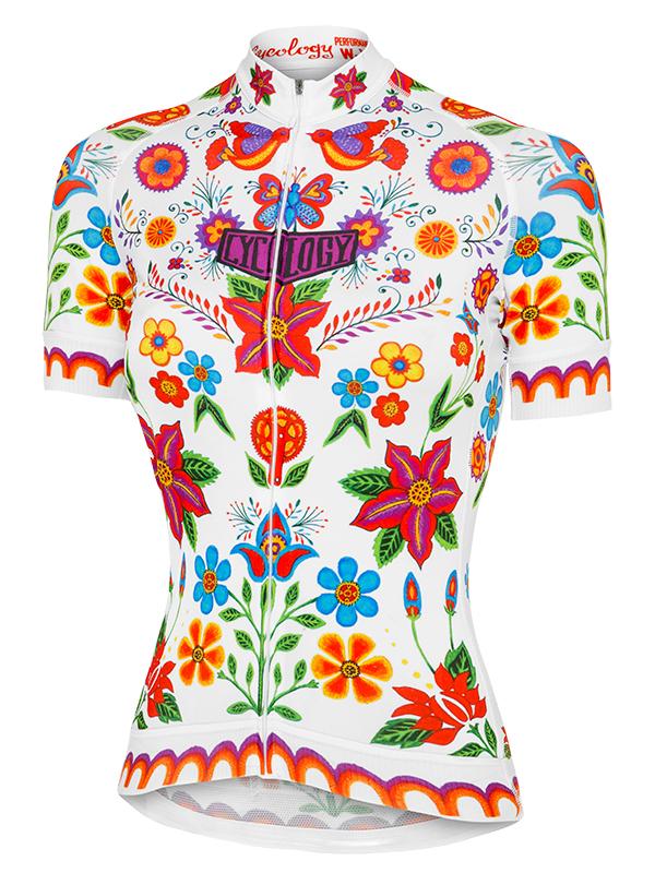 Frida (White) Women's Jersey - Cycology Clothing UK