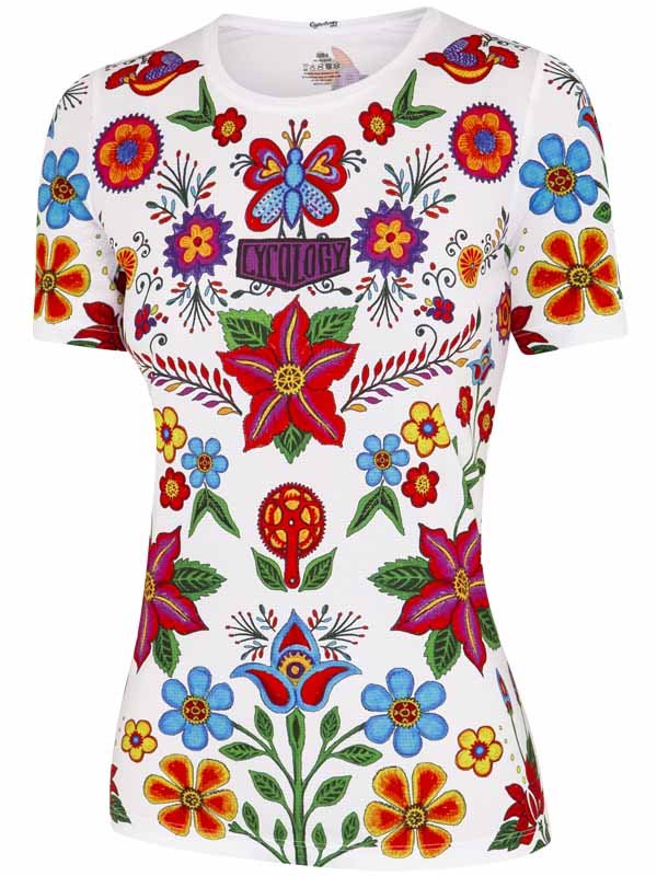 Frida (White) Women's Technical T-Shirt - Cycology Clothing UK