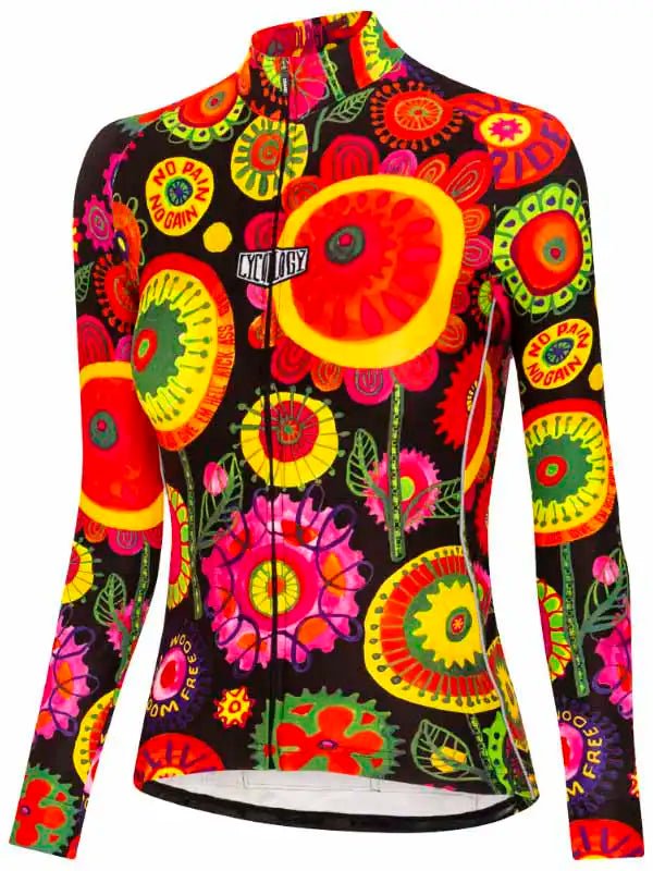 Heavy Pedal Women's Long Sleeve Jersey - Cycology Clothing UK