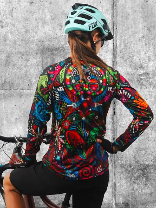 Jungle Jungle Women's Long Sleeve MTB Jersey - Cycology Clothing UK