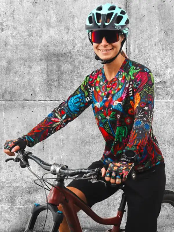 Jungle Jungle Women's Long Sleeve MTB Jersey - Cycology Clothing UK