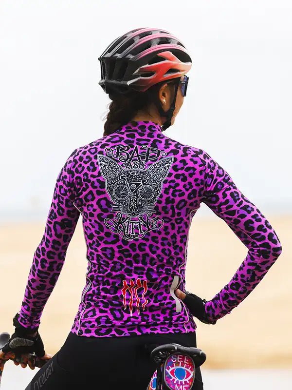 Kitty Women's Long Sleeve Jersey - Cycology Clothing UK