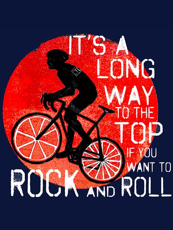 Long Way to the Top Long Sleeve T Shirt - Cycology Clothing UK