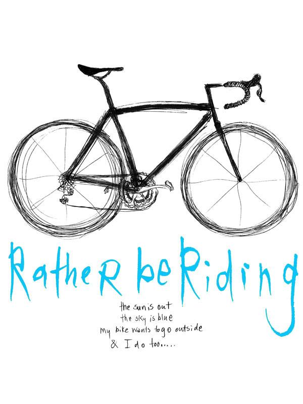 Rather Be Riding (Grey) - Cycology Clothing UK