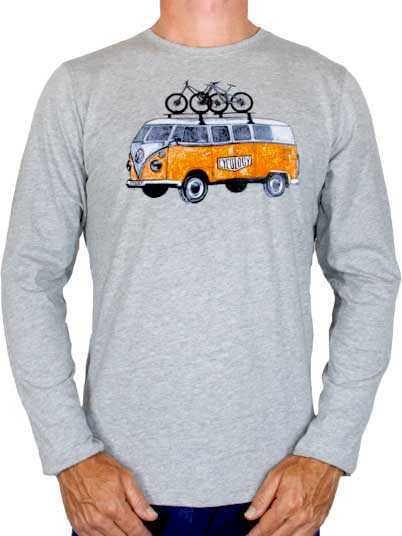 Road Trip MTB Men's Long Sleeve Tshirt - Cycology Clothing UK
