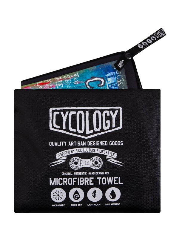 Rock N Roll Microfibre Towel - Cycology Clothing UK