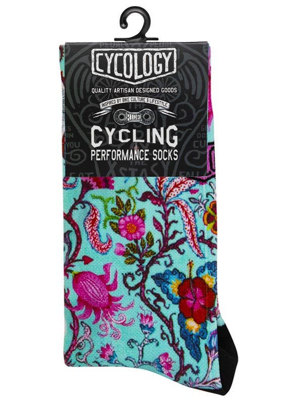 Secret Garden Cycling Socks - Cycology Clothing UK