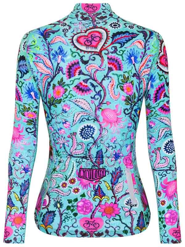 Secret Garden Lightweight Long Sleeve Summer Jersey - Cycology Clothing UK