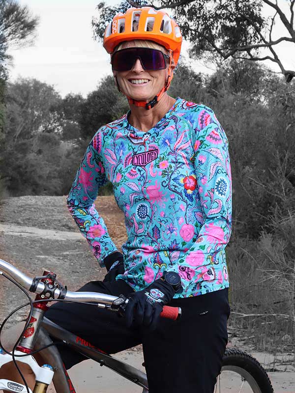 Secret Garden Women's Long Sleeve MTB Jersey - Cycology Clothing UK