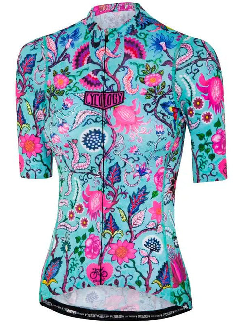 Secret Garden Women s Aqua Reborn Cycling Jersey Cycology UK