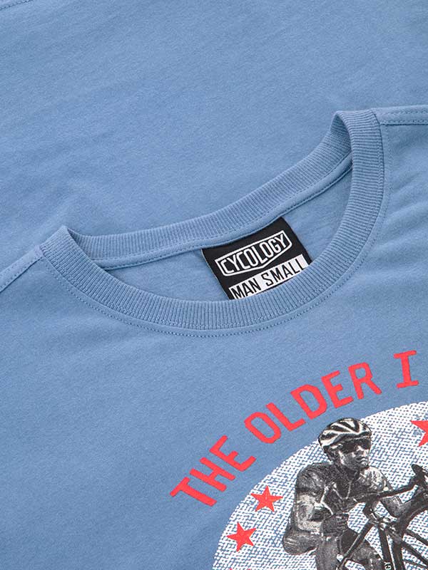 The Faster I Was T Shirt Blue - Cycology Clothing UK