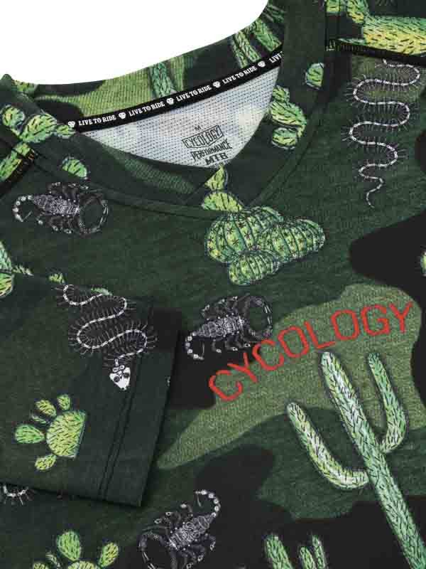 Totally Cactus Long Sleeve MTB Jersey - Cycology Clothing UK