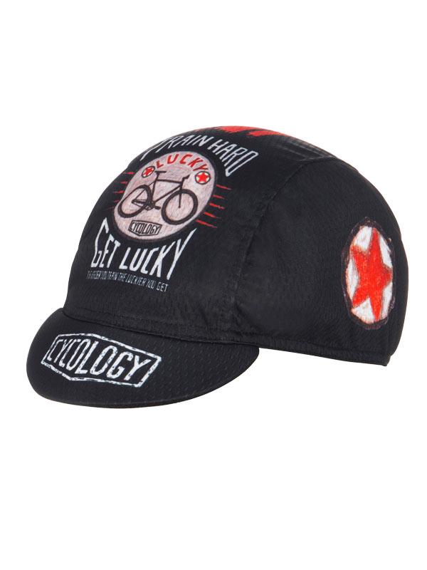 Train Hard Get Lucky Cycling Cap - Cycology Clothing UK