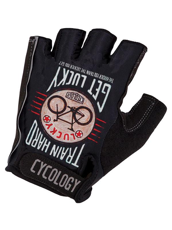 Train Hard Get Lucky Cycling Gloves - Cycology Clothing UK