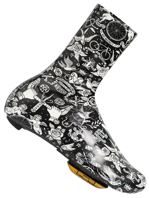 Velo Tattoo Cycling Shoe Covers - Cycology Clothing UK